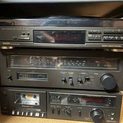 Technics stereo components.