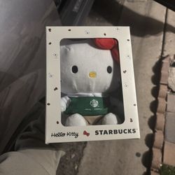 Hello Kitty x Starbucks Plushie 