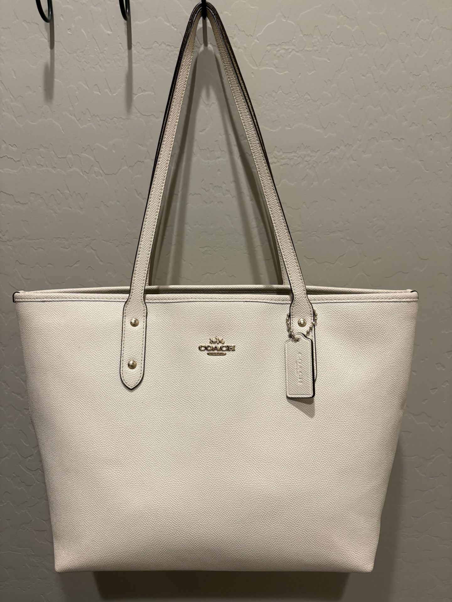 Coach Bucket Purse White