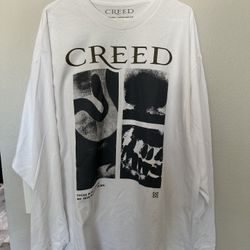 Oversized Creed Long Sleeve T-Shirt Graphic Band Tee