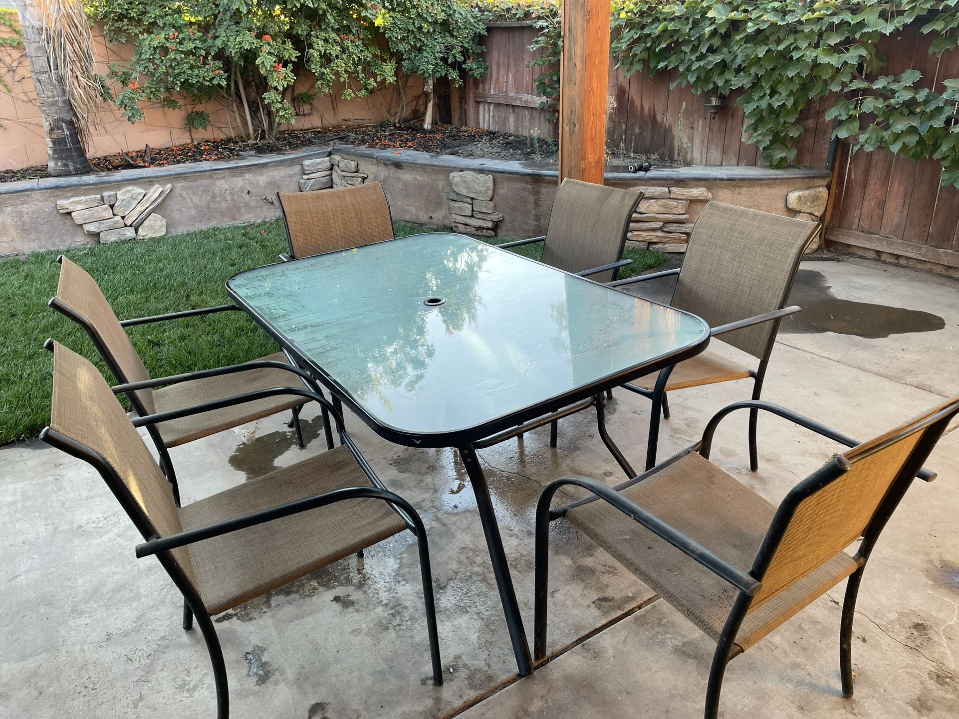 Patio Table With 6 Chairs 