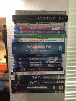 Blu-rays and DVDs
