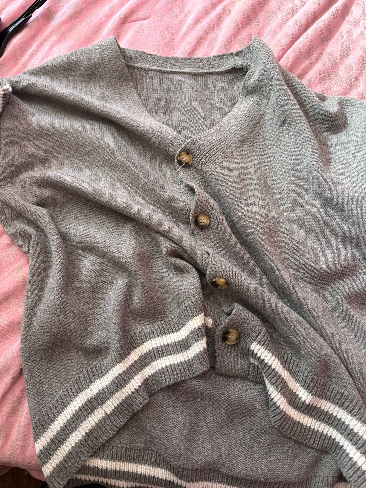 Grey Cardigan New Size M