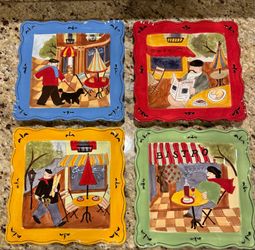 French inspired plate set
