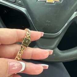 14K Gold Cuban Link Bracelet