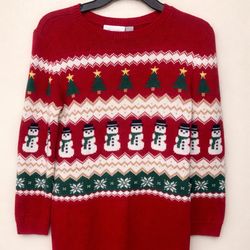Girl Christmas sweater dress