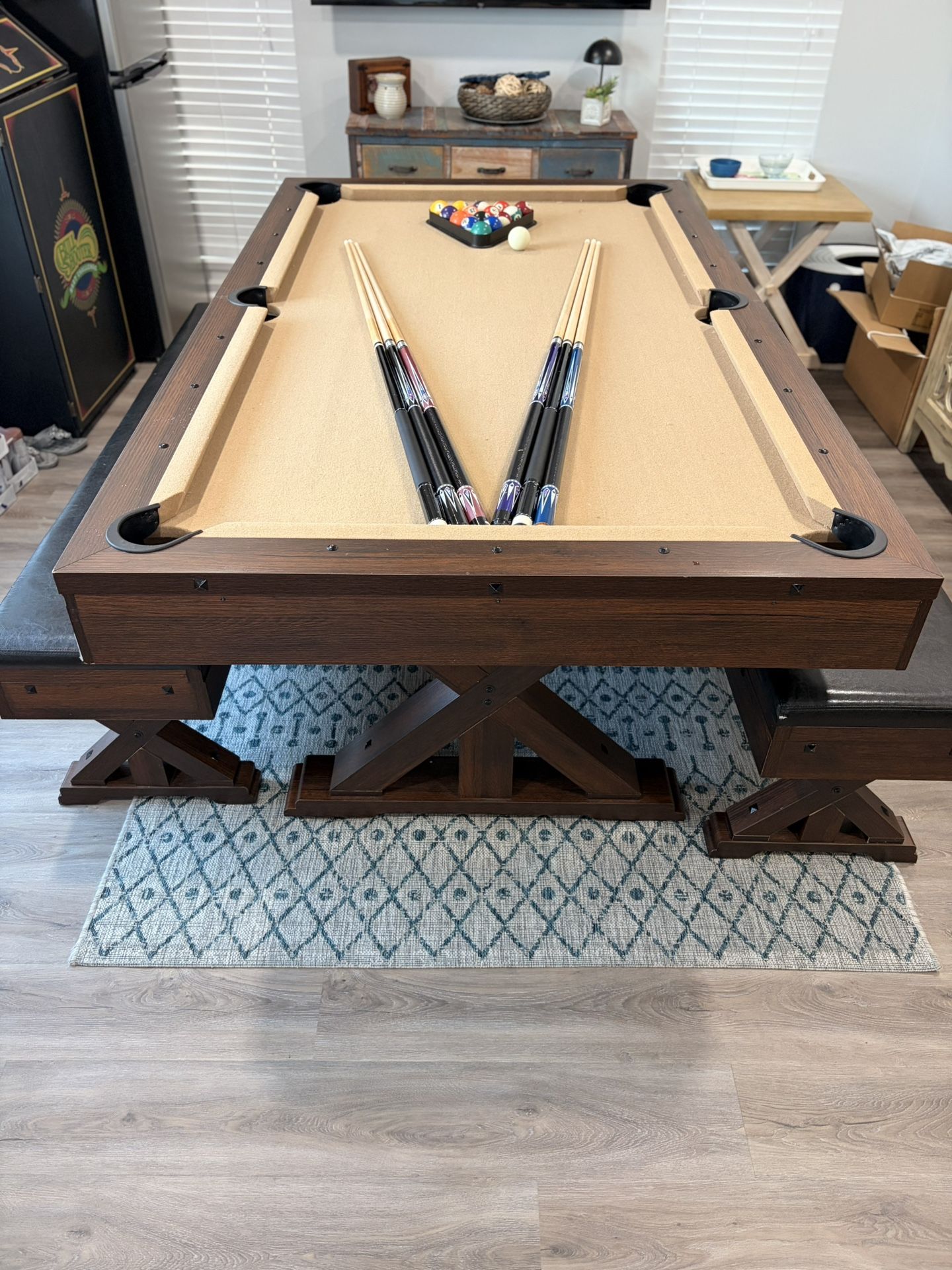 Farmhouse Pool And Ping Pong Table