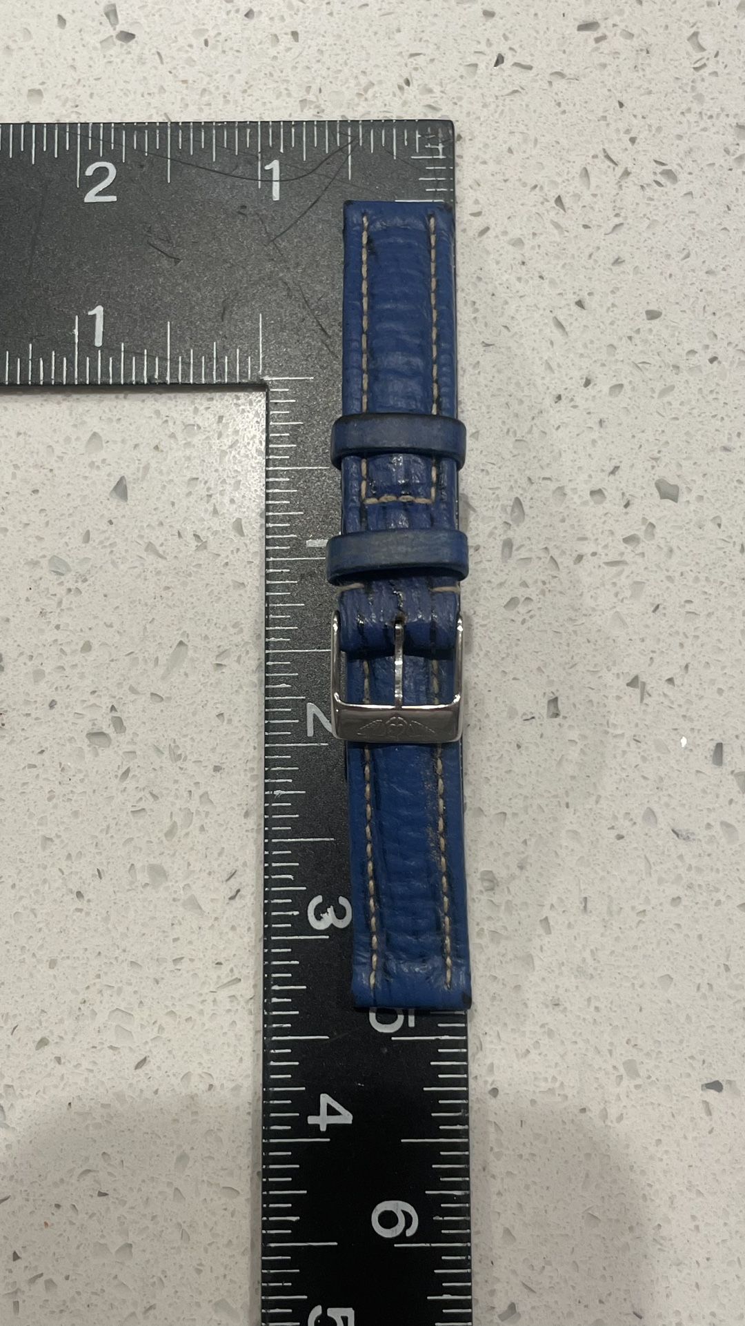 Brietling Blue Leather Watch Band