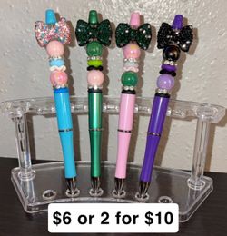 Beaded pens
