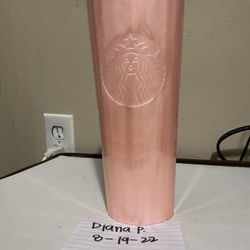 Pink Starbucks Tumbler