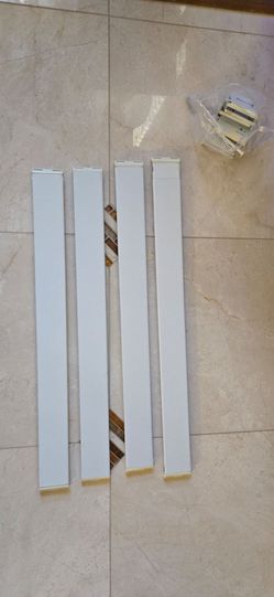 Adjustable 27-48" Wide Pocket Metal Curtain Rods