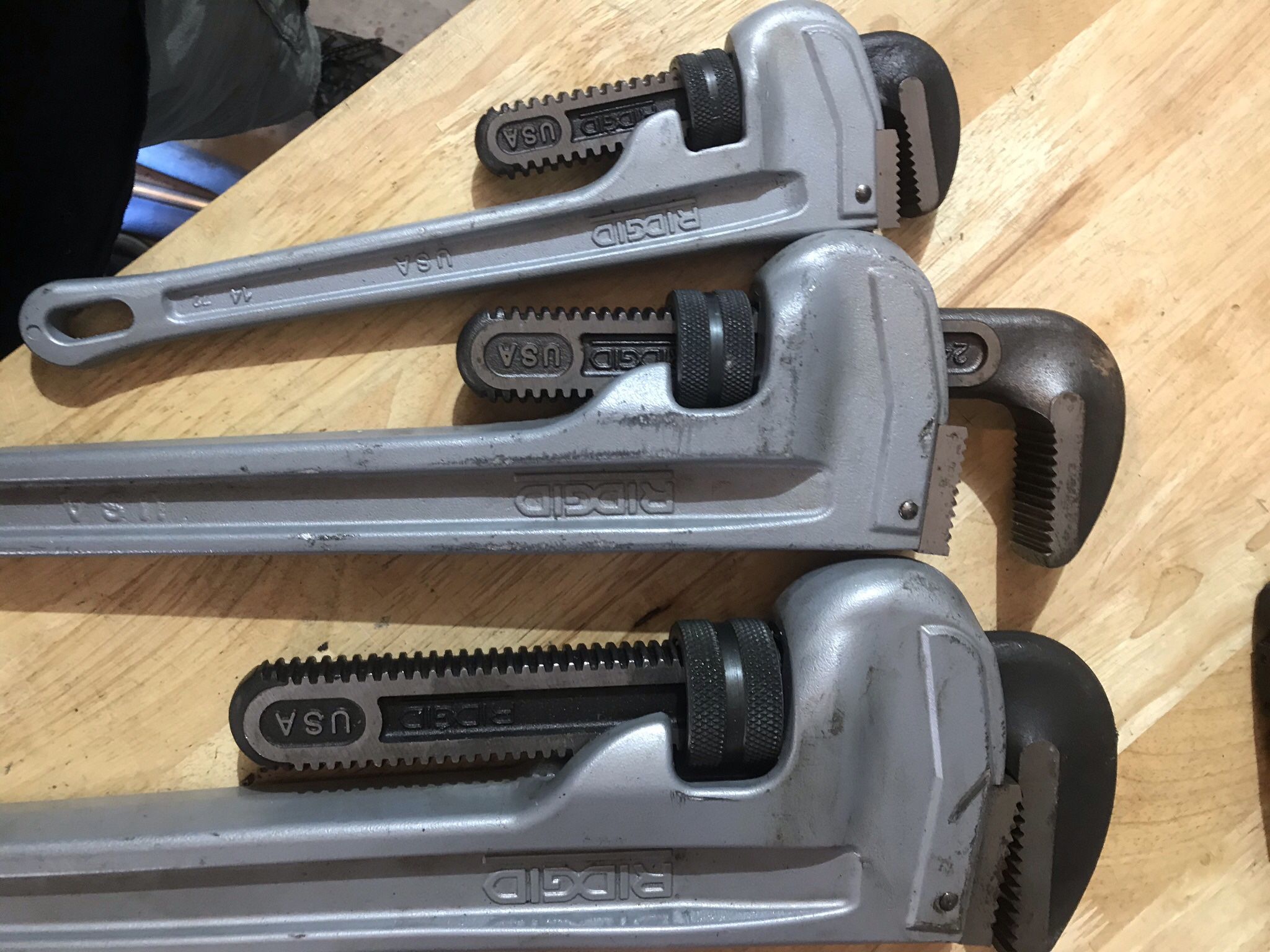 Ridgid Aluminum Pipe Wrenches 