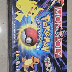 Pokemon Monopoly   (Hasbro) 1998 Board Game  Vintage Toy 