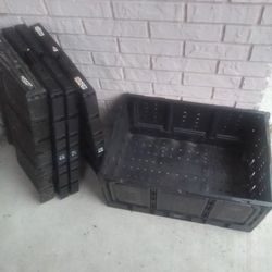 IFCO Industrial Collapsible Containers High Quality Plastic Totes With Handles For Storage Shipping $10 Each