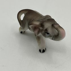 Vintage Miniature Porcelain Elephant Figurine 