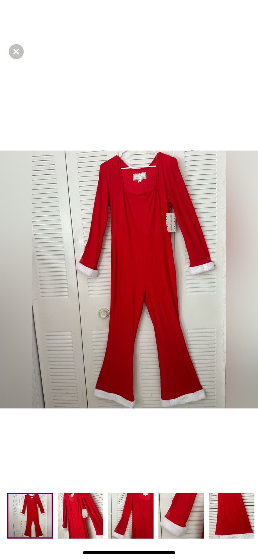 🆕Derek Heart Christmas Jumpsuit With Hat