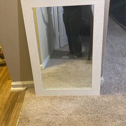 Nice Wall Mirror White Like New