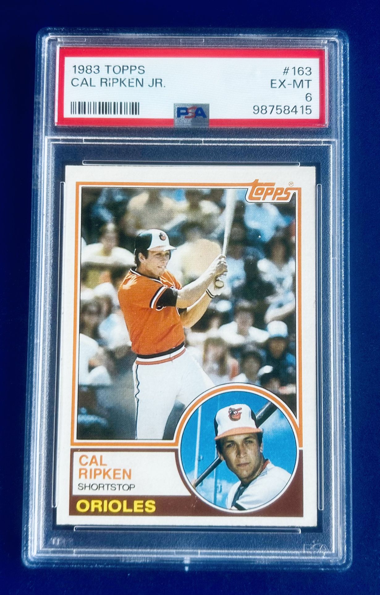 1983 Topps Cal Ripken Jr Baseball Card Graded PSA 6