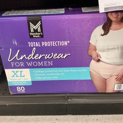 Member’s Mark Total Protection XL Underwear For Women
