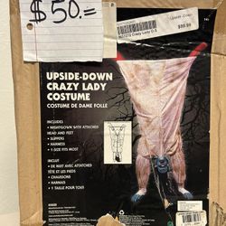 Upside down Crazy Lady Costume 