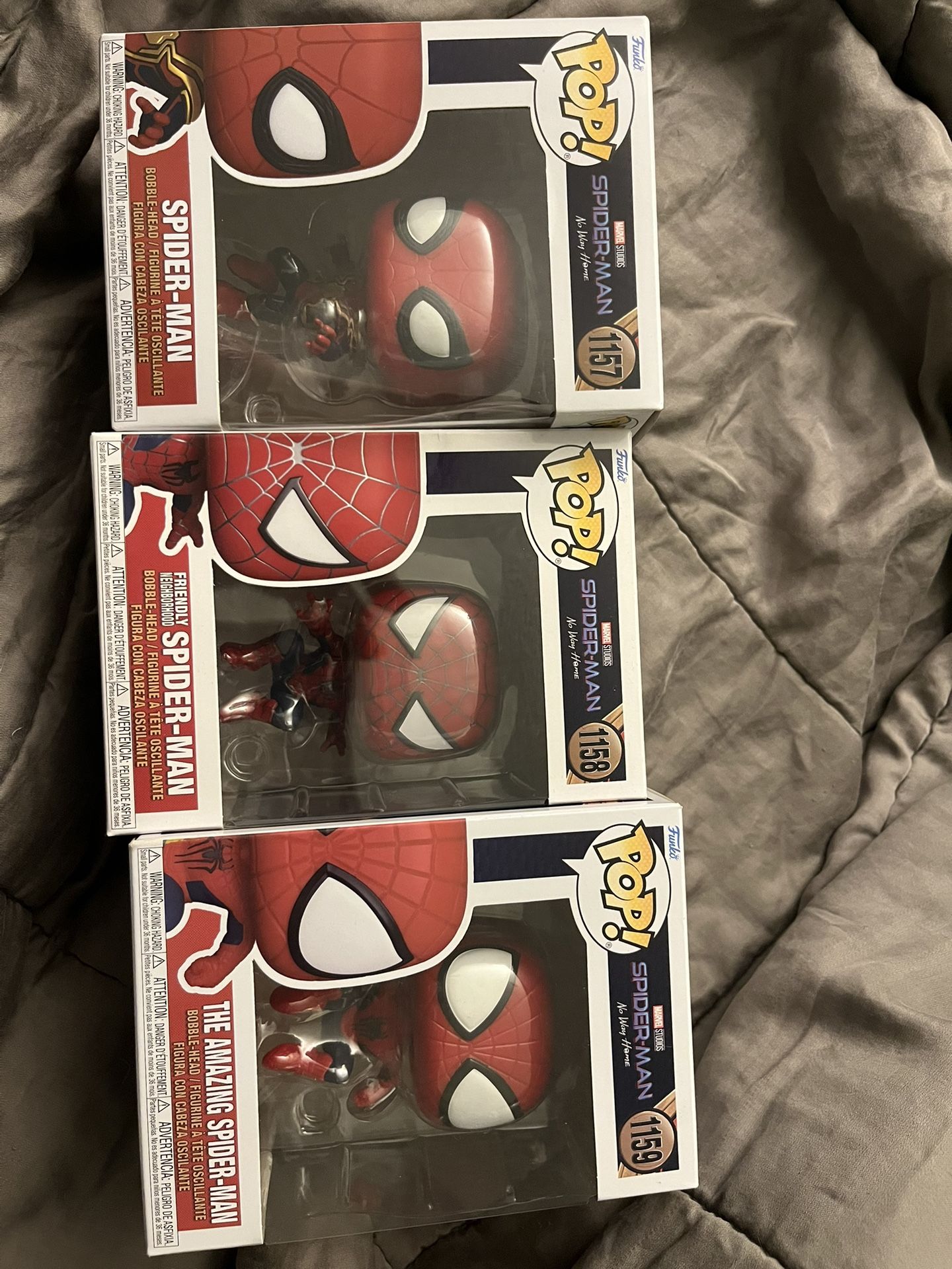 π·οΈ Funko Pop! Marvel Spider-Man: No Way Home Set β #1157, #1158, #1159 | New in Box