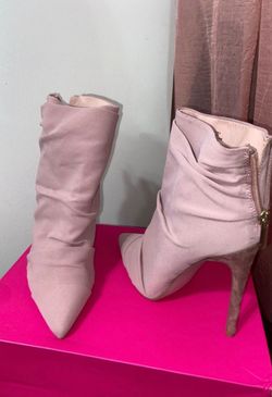 Booties, Ivee, Blush, Size:8