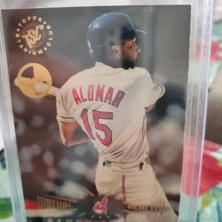 Cleveland Indians Sandy Alomar Jr 1995 Topps Stadium Club Members Only Virtual Reality 1995 Topps Stadium Club Members Only Baseball Cards 