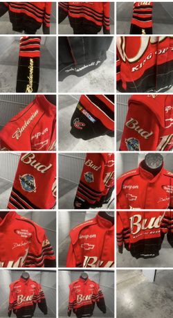VTG Budweiser Dale Earnhardt Jr J.H. Leather Racing Jacket Nascar Men’s S RARE. Pre owned in good with minor cosmetic blemishes. The is se blemishes a