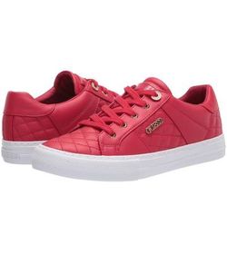 GUESS Women's Loven Sneaker Shoes Red Size 7.5 Brand New