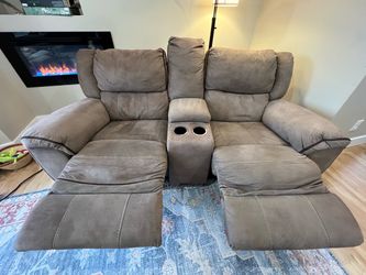 SET OF 2 - Reclining Couch and Loveseat