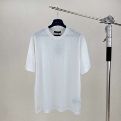 L  Monogram Fil Coupe Cotton T shirt Milky White