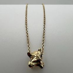 14k Gold Rattlesnake Vertebrae