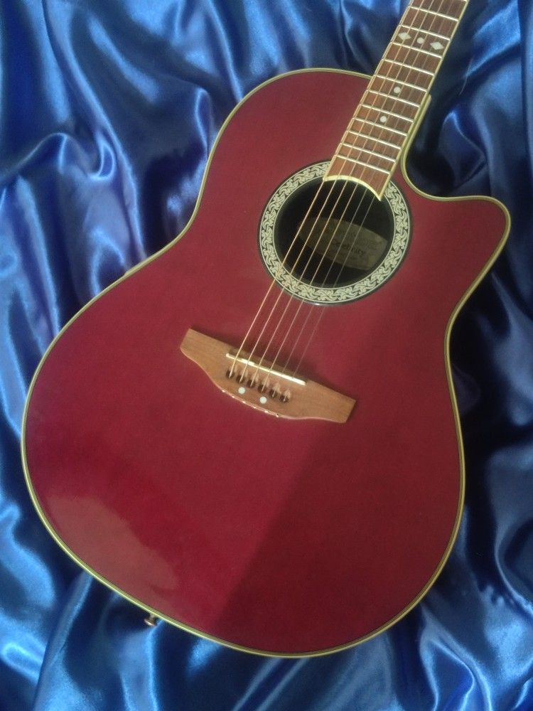 Ovation Celebrity CC057 – Ruby Red Electric Acoustic