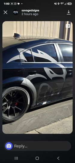Hellcat jumbo decal stickers for car