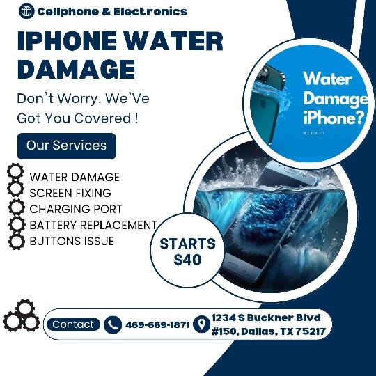 iPhone Water Damage Don't Worry We'Ve Got You Covered Starting From $40 