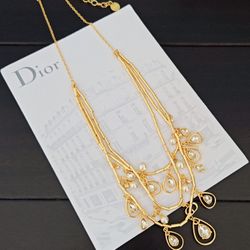 Designer's long necklace