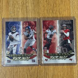 Topps Composite Paramount Pairings Jaxson Dart Cam Skattebo Giants 2025 PP-2