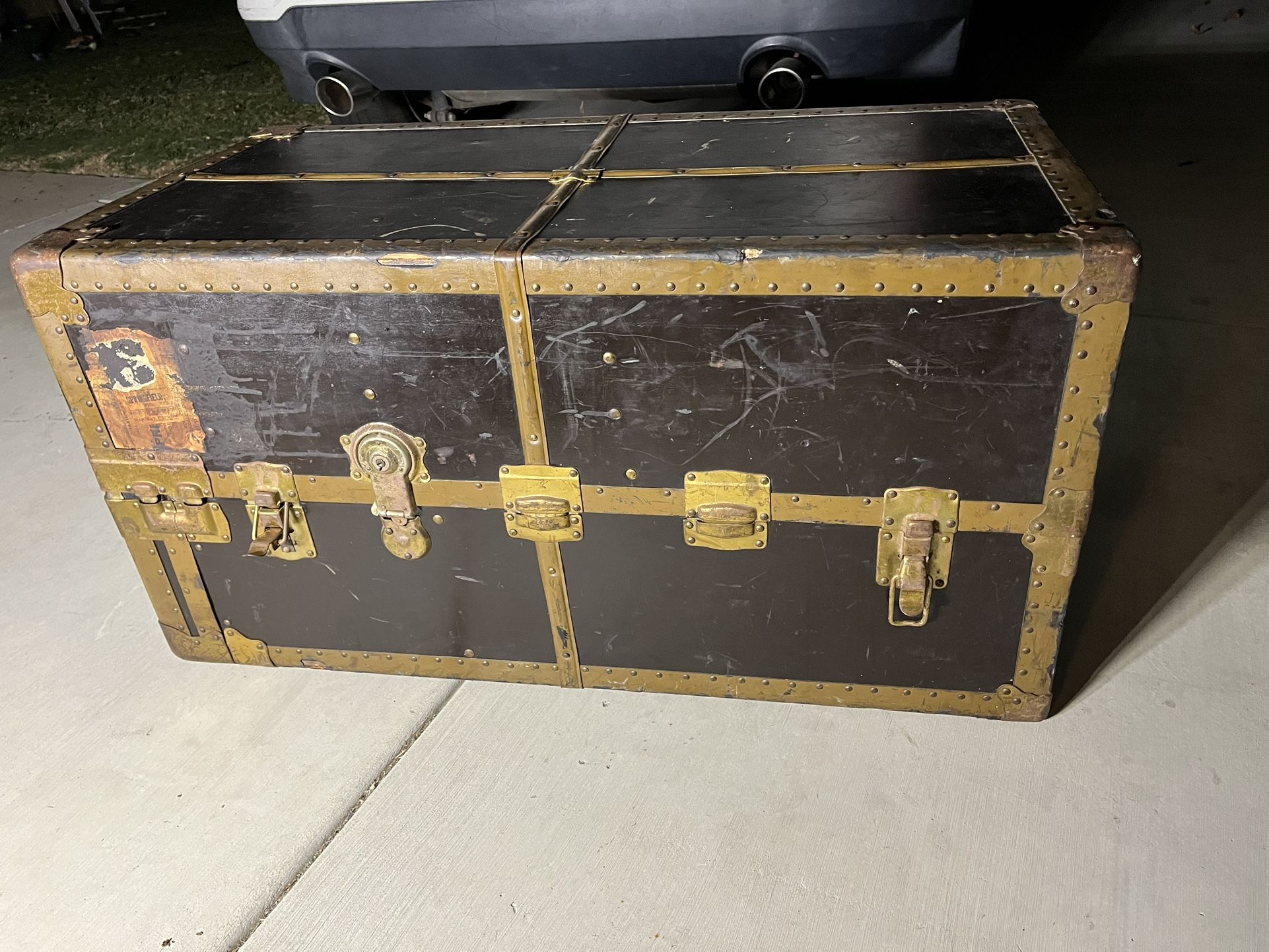 Vintage  Railway Trunk
