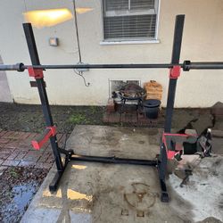 Squat Rack With Olympic Bar