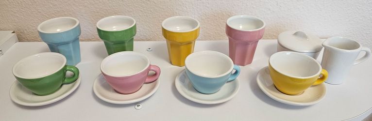 Ceramic coffee and tea play set