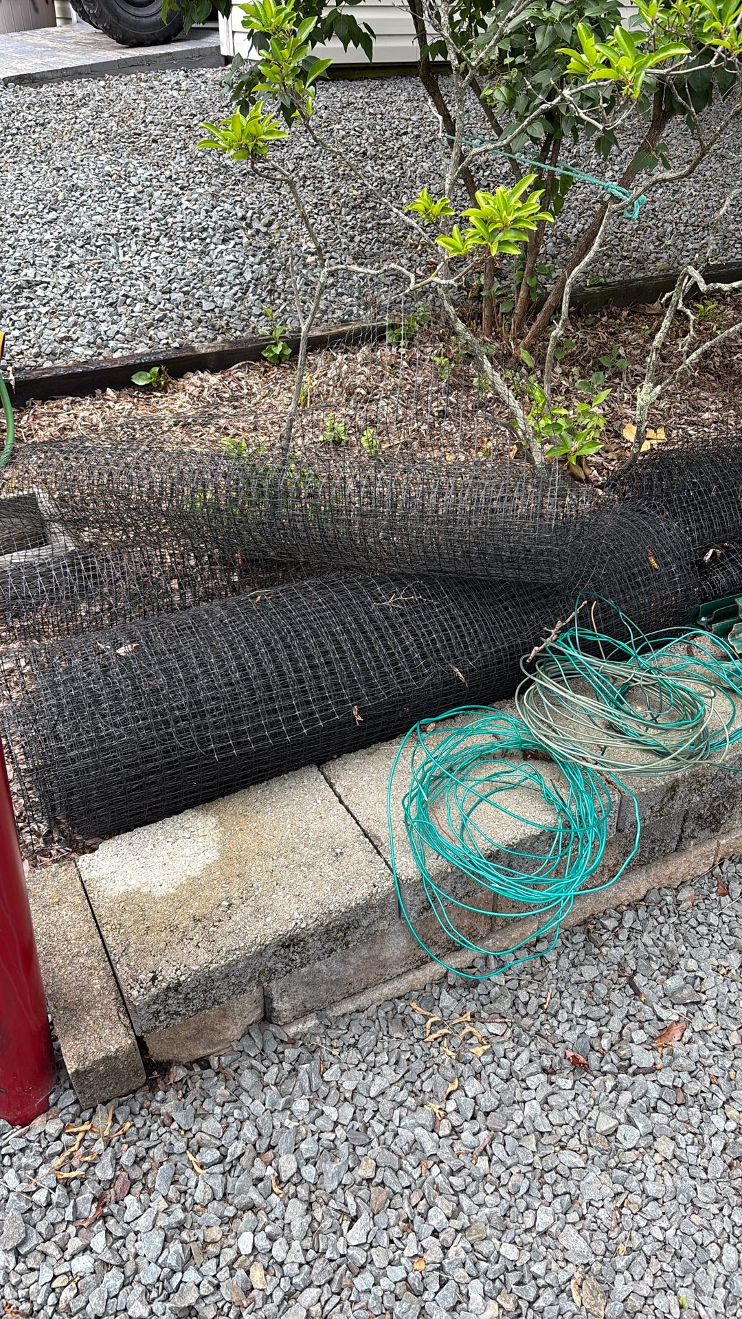 Fencing and Post used for deer/rabbit protection