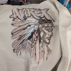 Airex Leather Native American Designed Jacket