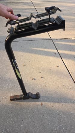 Bike rack with trailer hitch