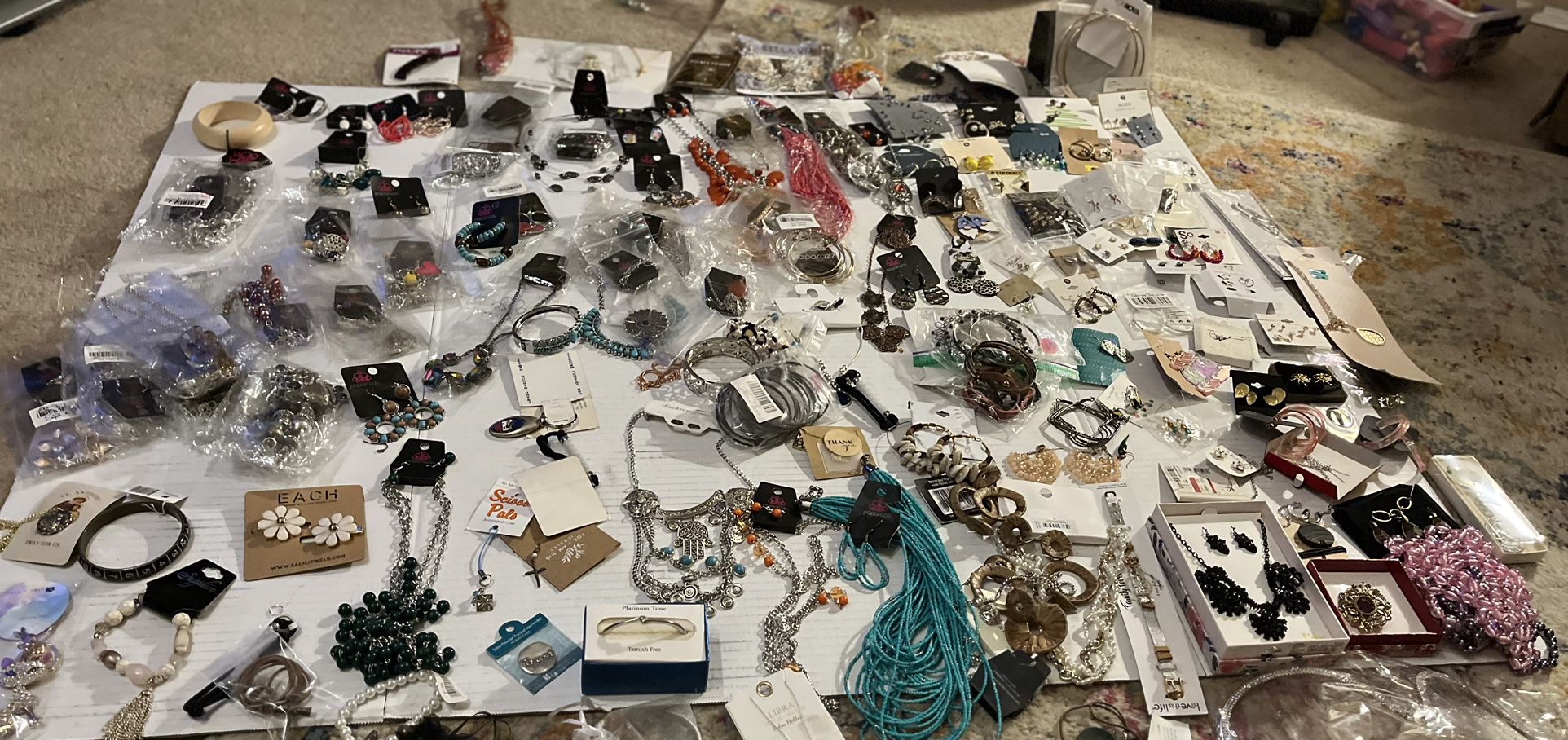 Fashion jewelry lot new with tags 9 pounds