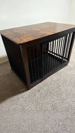 Stylish Kennel and  end table for mid size to large