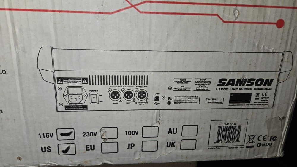 Samson L-1200 Professional Mixer Console