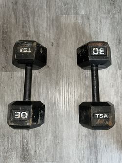 TSA 30 Pound Dumbbells  It’s Available 