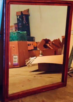 CLEAN Wood Framed Wall Mirror