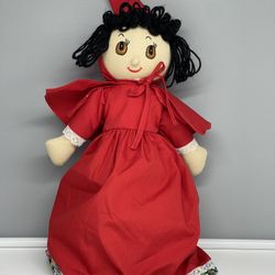 13" Tipsy Turvy Little Red Riding Hood Doll with Big Bag Wolf and Grandmom