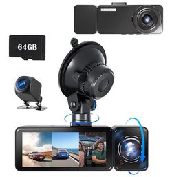 Gloryes Dash Cam with 64GB SD Card